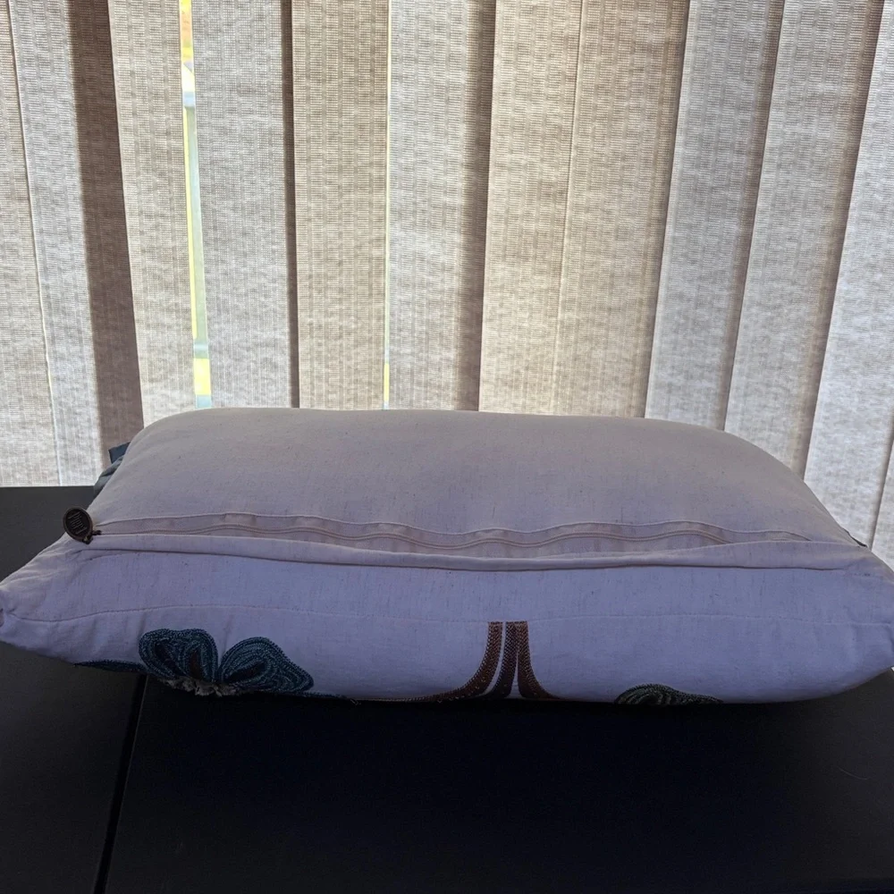 Pier 1 Cream Textured Pillow